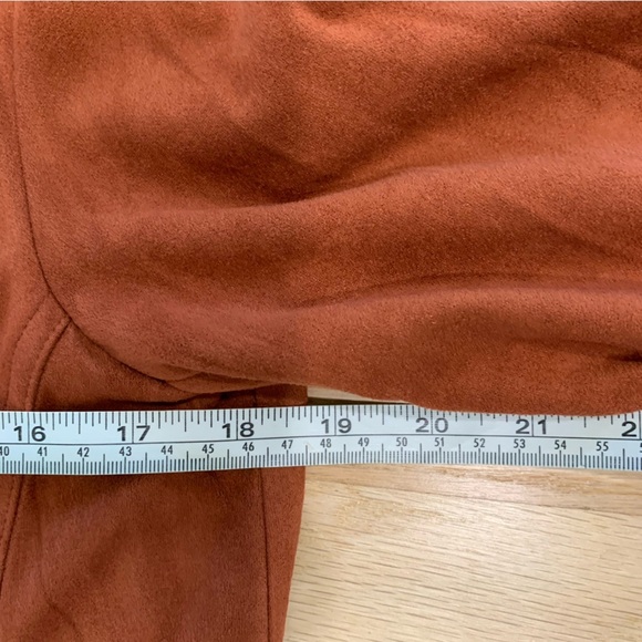 Multiples Women’s Faux Suede Military Button Style Blazer Jacket Fall Size Small - Picture 9 of 10